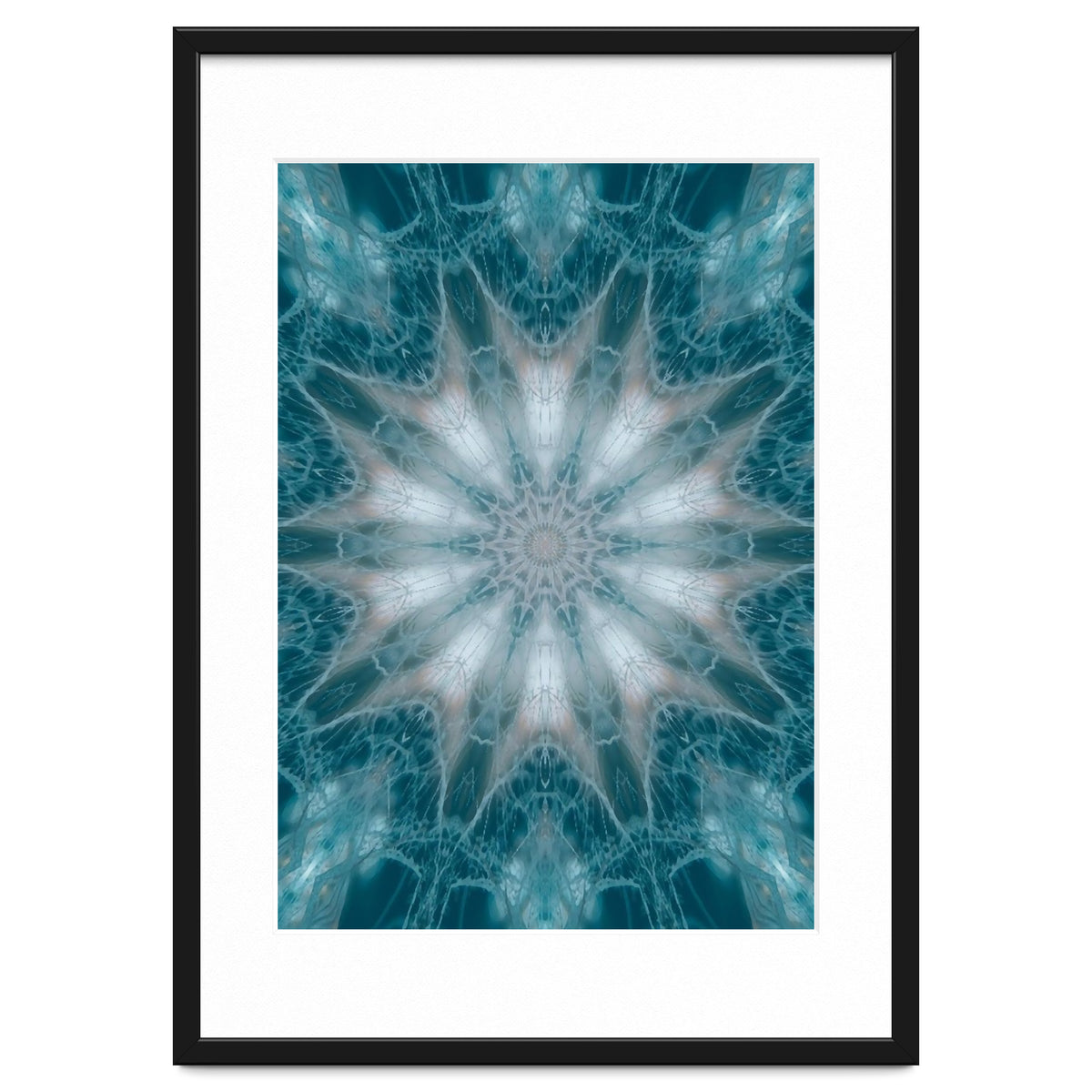 Mandala - Green, White, Rose