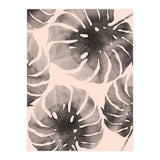 Monstera pink and gray watercolor (Print Only) thumbnail