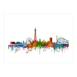 Blackpool England Skyline (Print Only) thumbnail