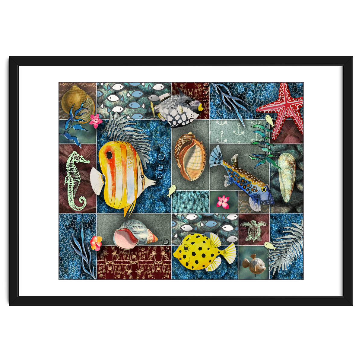 Sea Life Collage