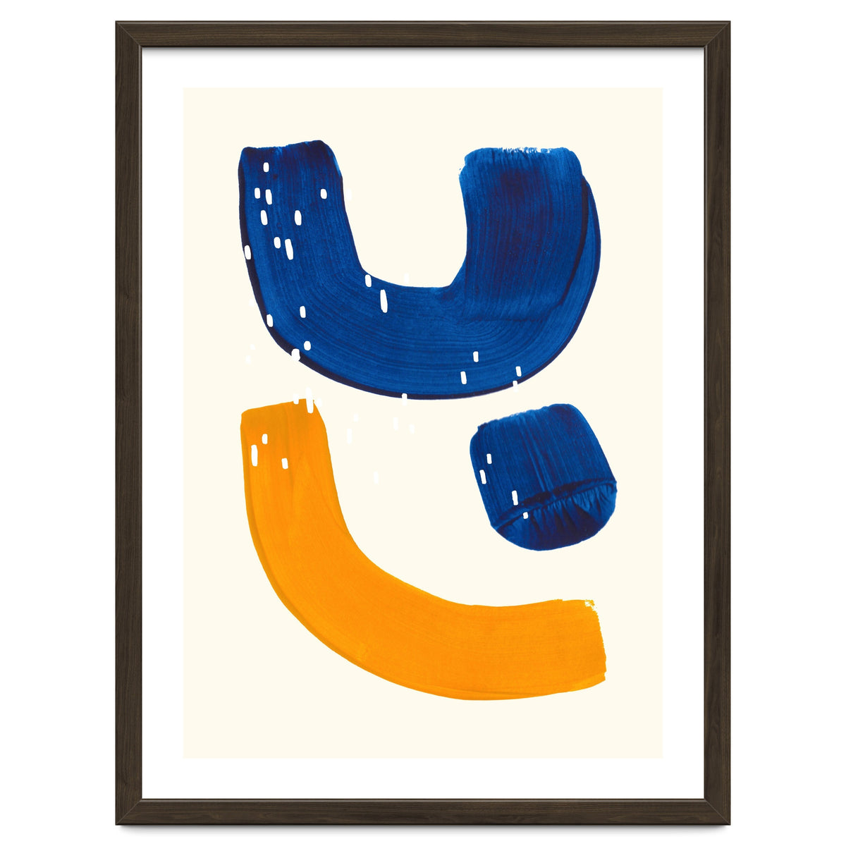 Blue Umbrella For A Yellow Banana