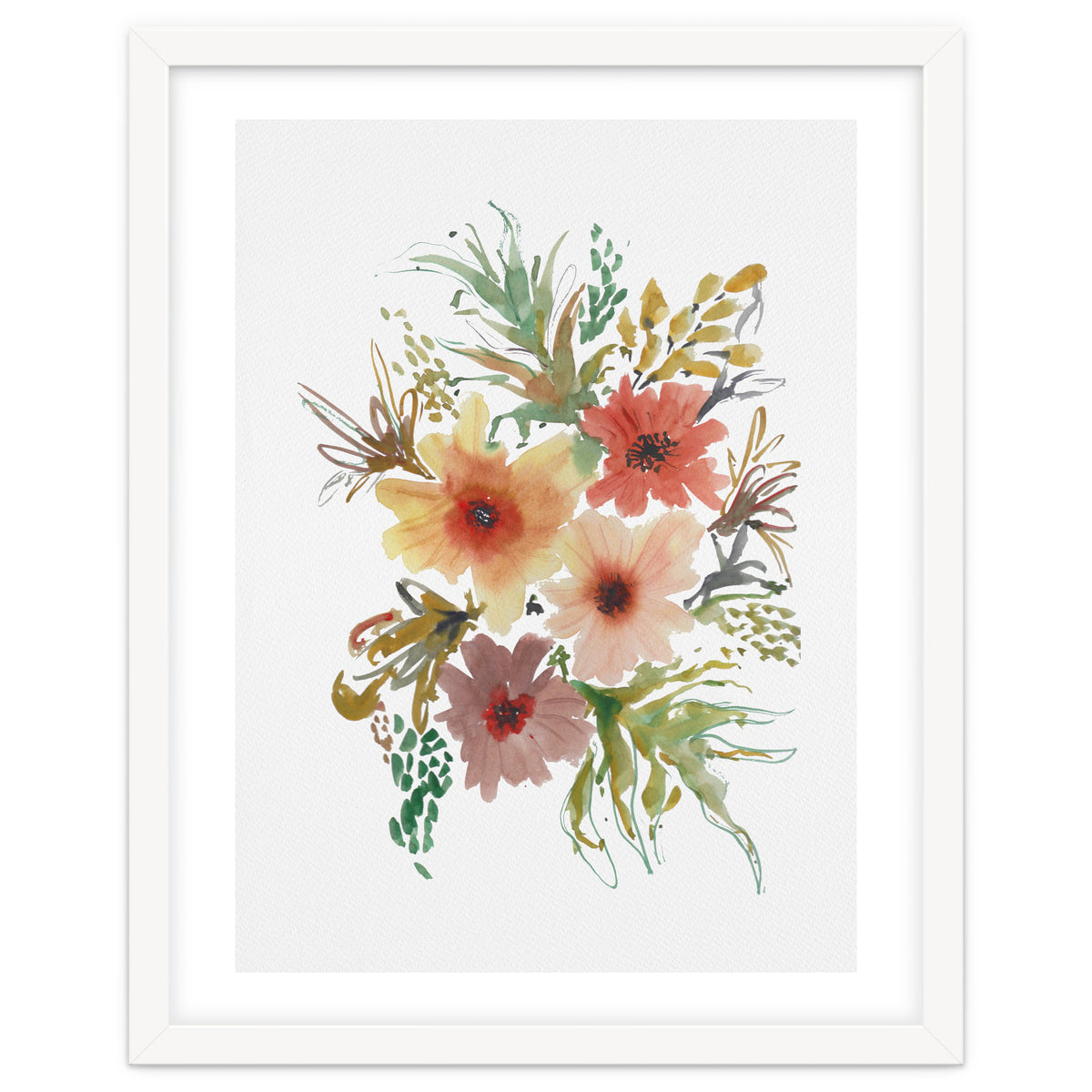 Watercolor blooms