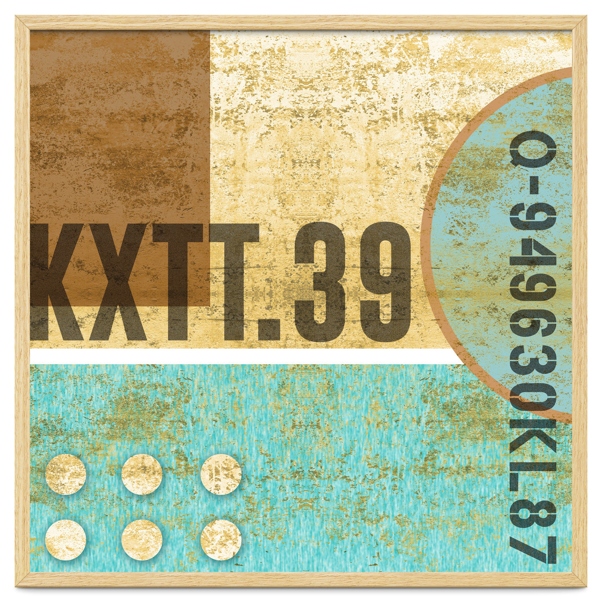 Abstract Industrial Sand And Blue