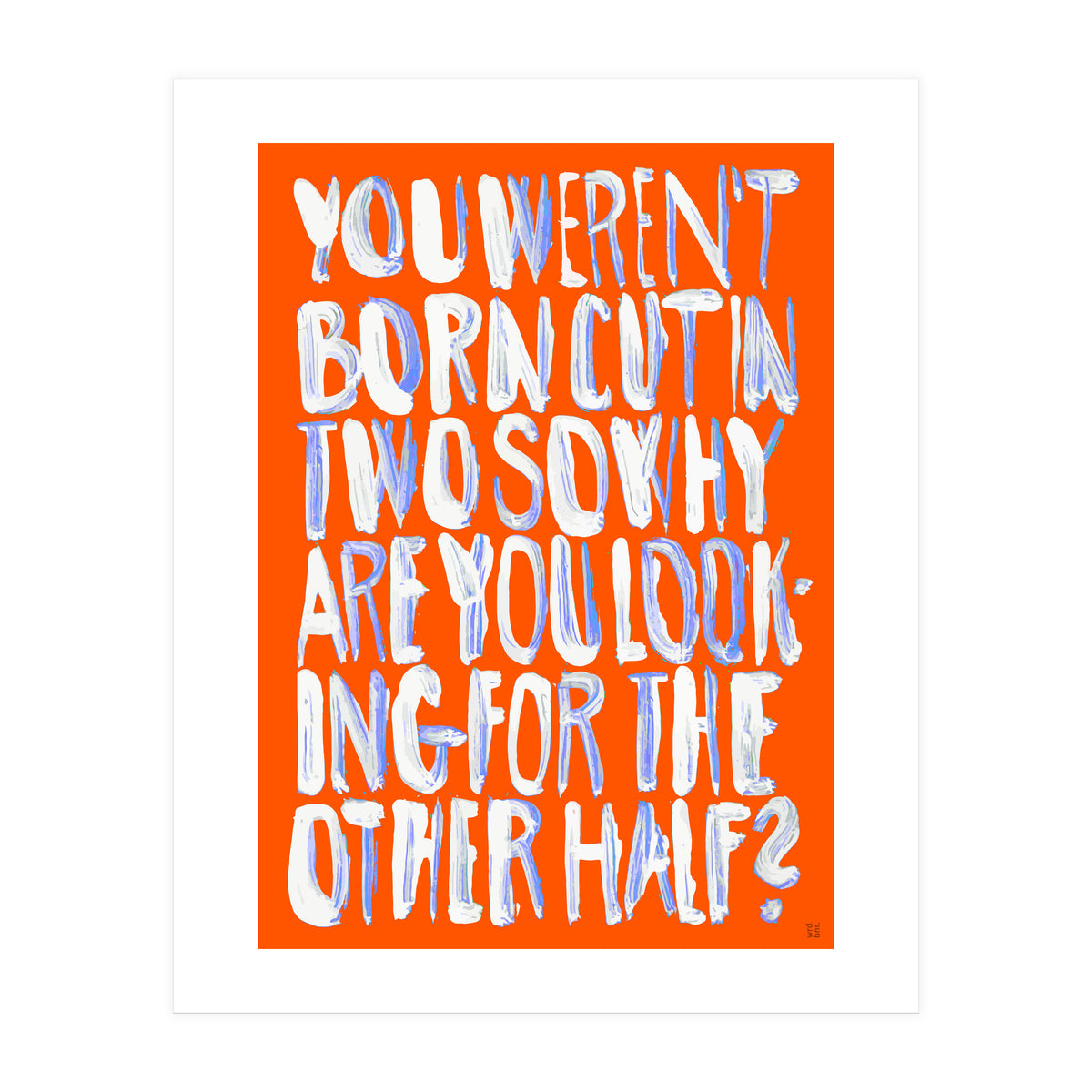 OTHERHALF (Print Only)