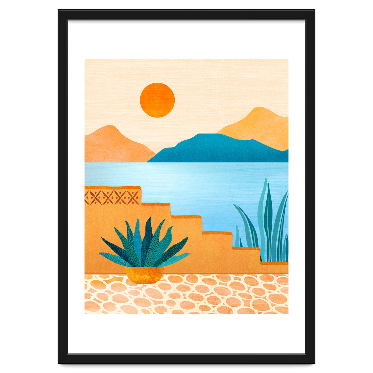 Baja Landscape Illustration