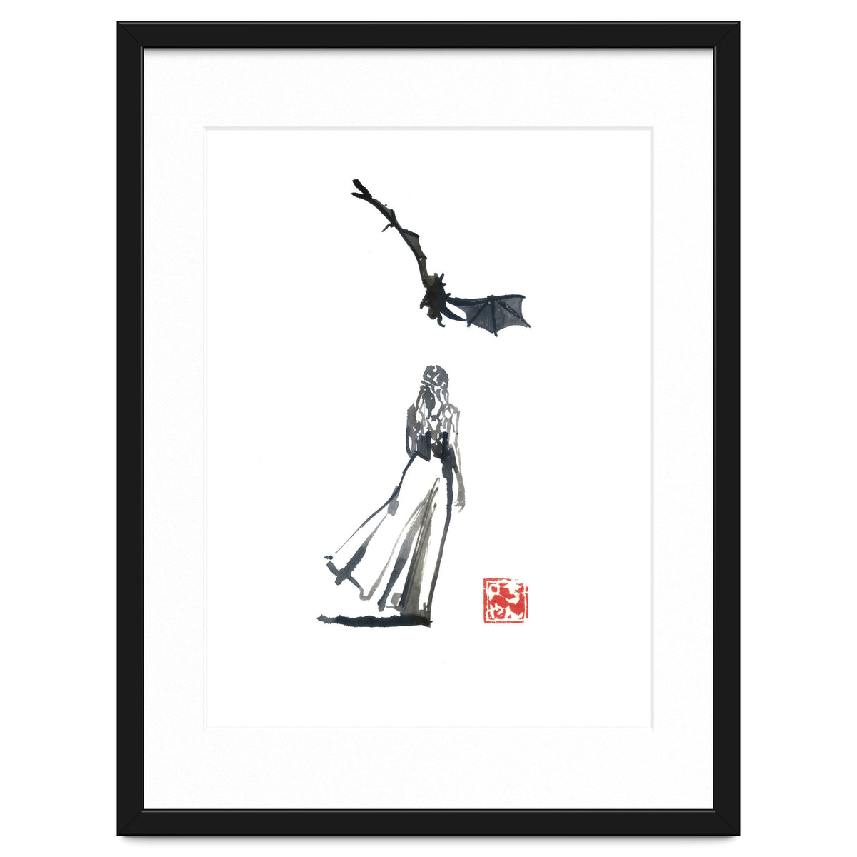 daenerys targaryen and the dragon