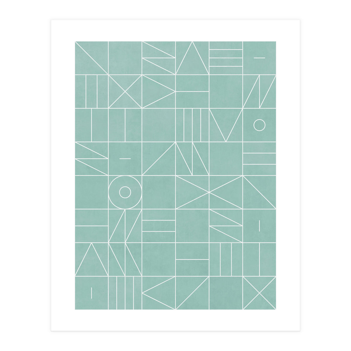 My Favorite Geometric Patterns No.7 - Light Blue (Print Only)