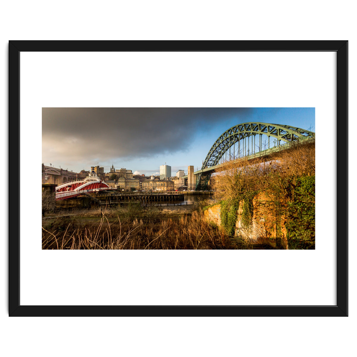 Newcastle tyne bridge sunset