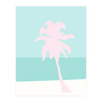 Minimal Palm Tree - Turquoise Coast (Print Only)