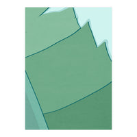 Abstract Banana Leaves Three - Greener Eden (Print Only)