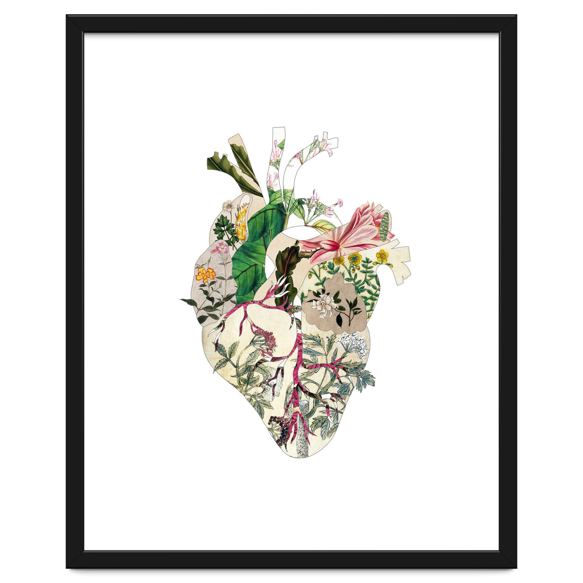 Vintage Botanical Heart