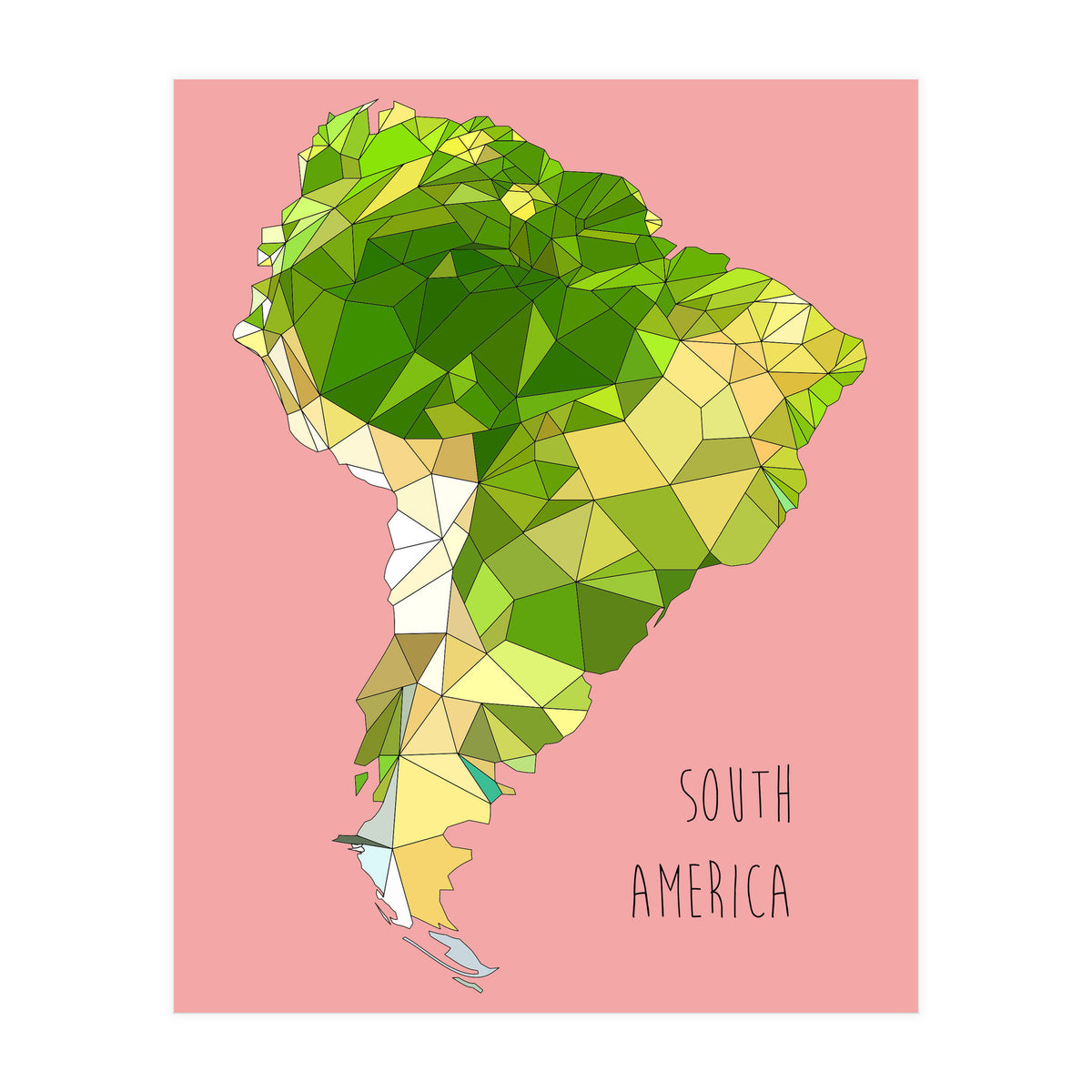 SOUTH AMERICA – Pink (Print Only)