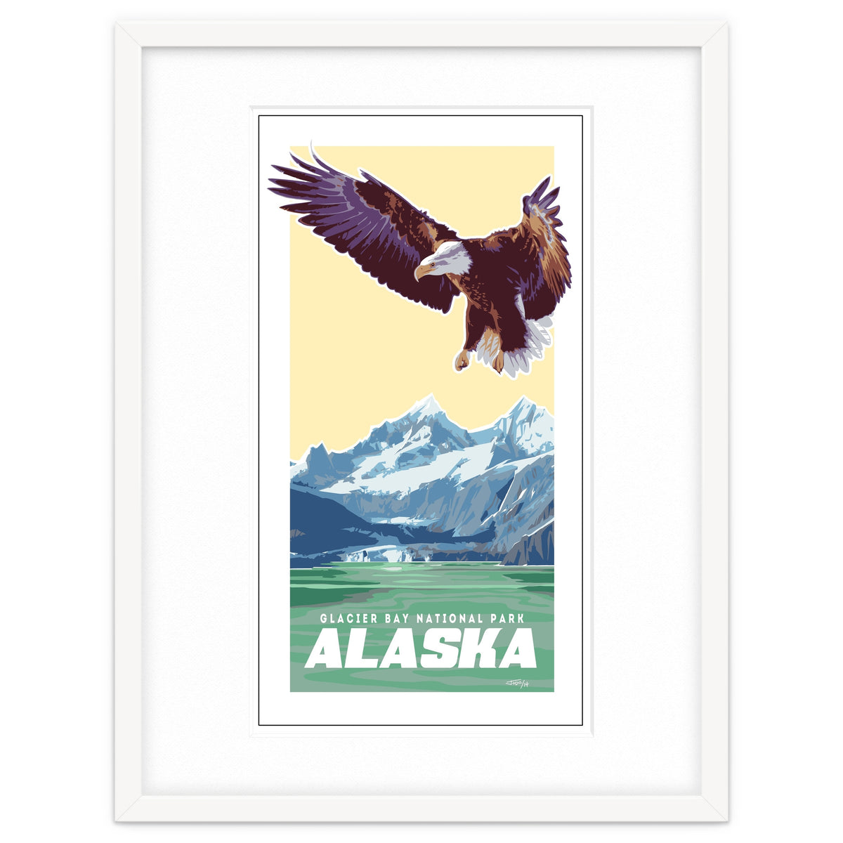Alaskan Eagle Poster