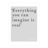 Everything You Can Imagine By Picasso, Grey (Print Only) thumbnail