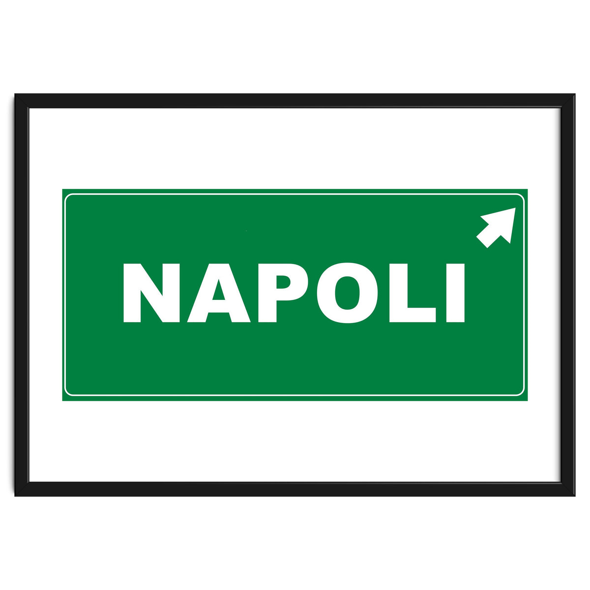 Let`s go to Napoli, Italy! Road sign