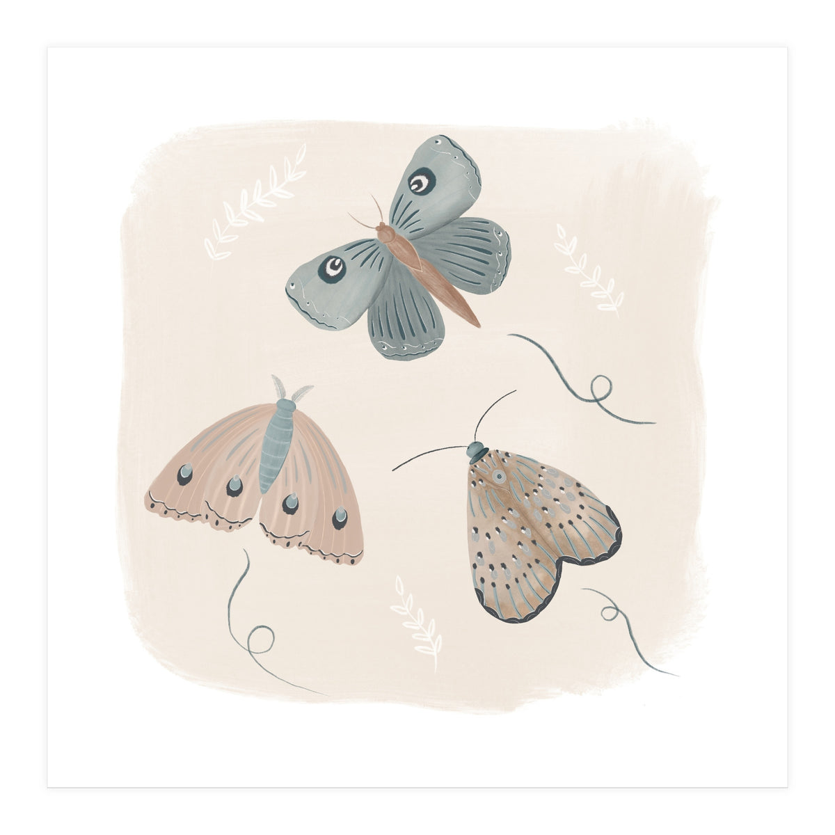 Moths in the moonlight  (Print Only)