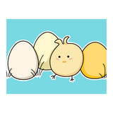 Kawaii Cute Chick And Eggs (Print Only) thumbnail
