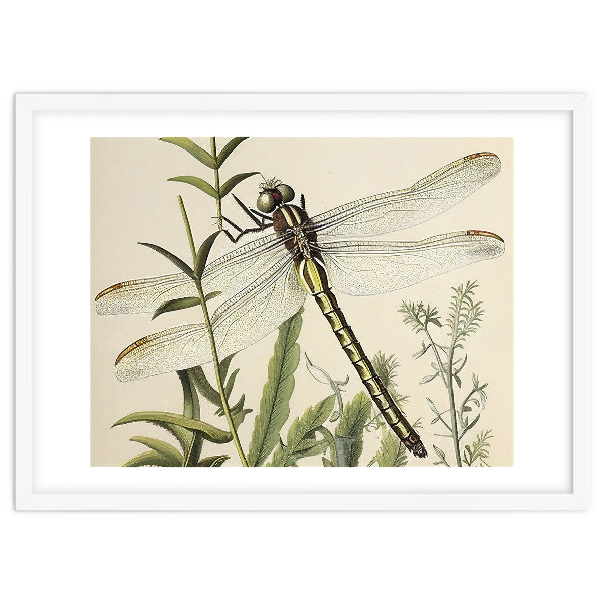 Dragonfly Vintage Illustration
