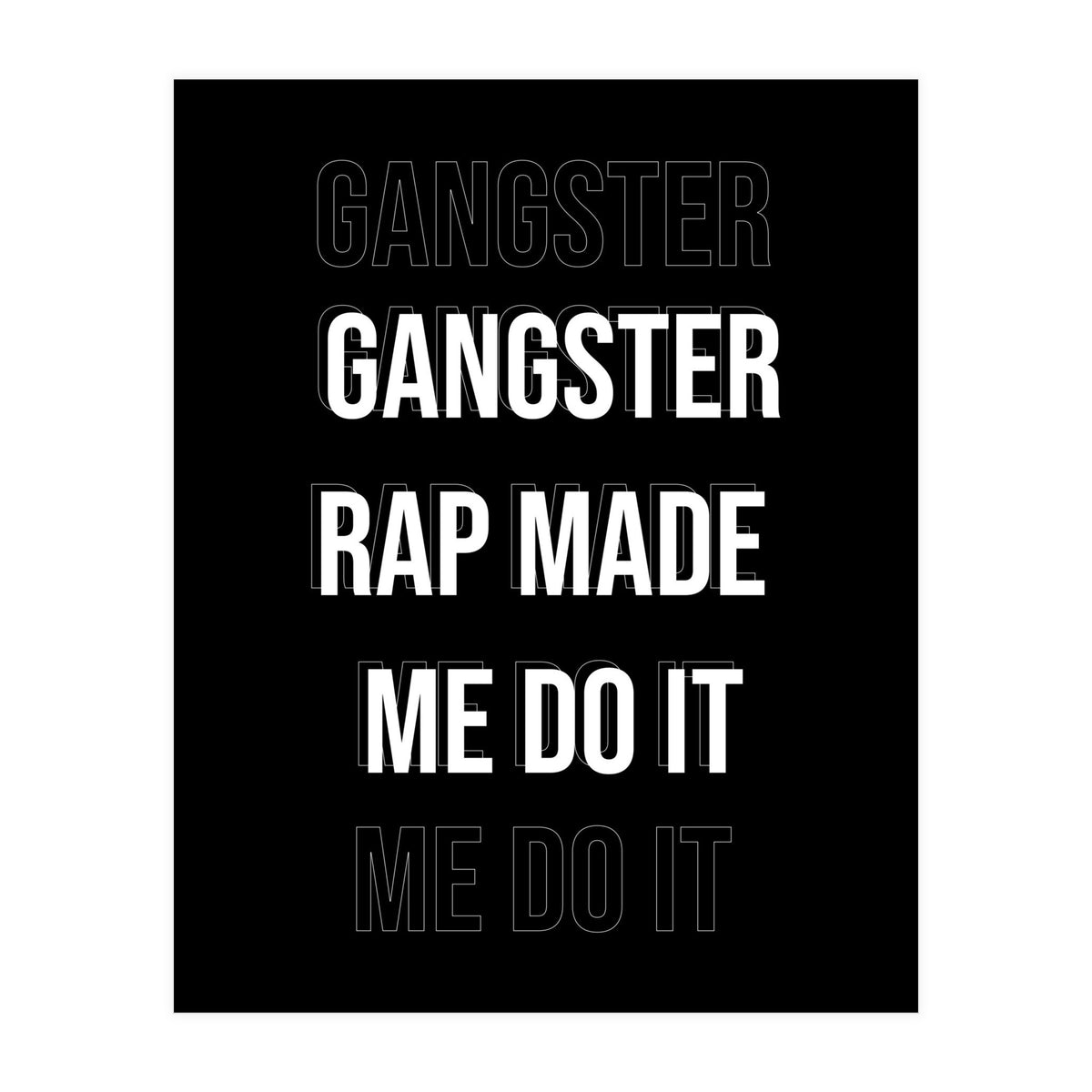 Gangster Rap (Print Only)