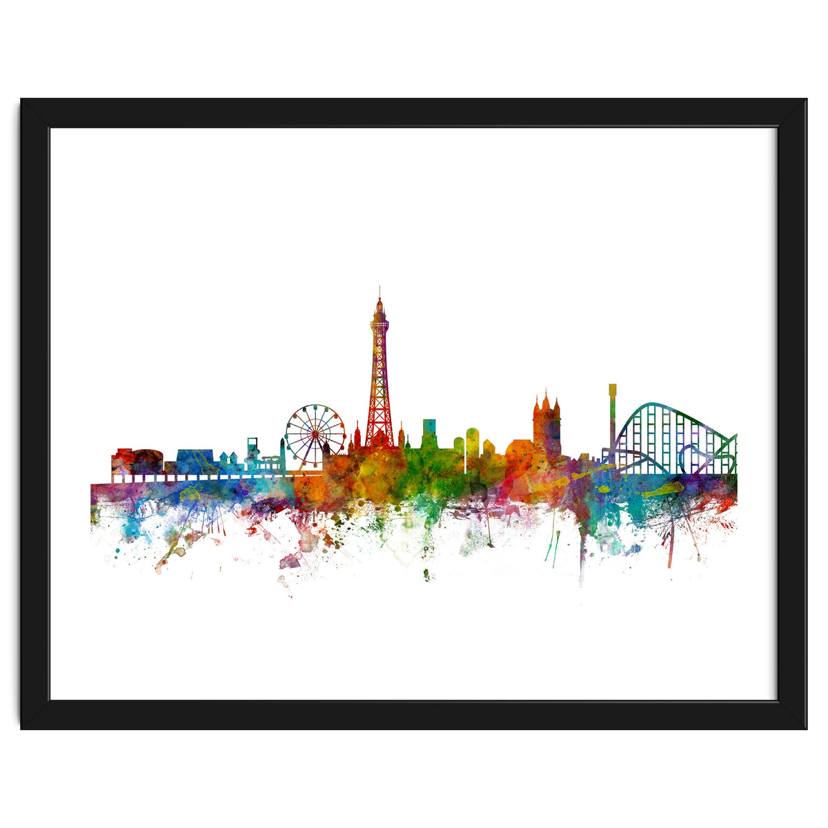 Blackpool England Skyline