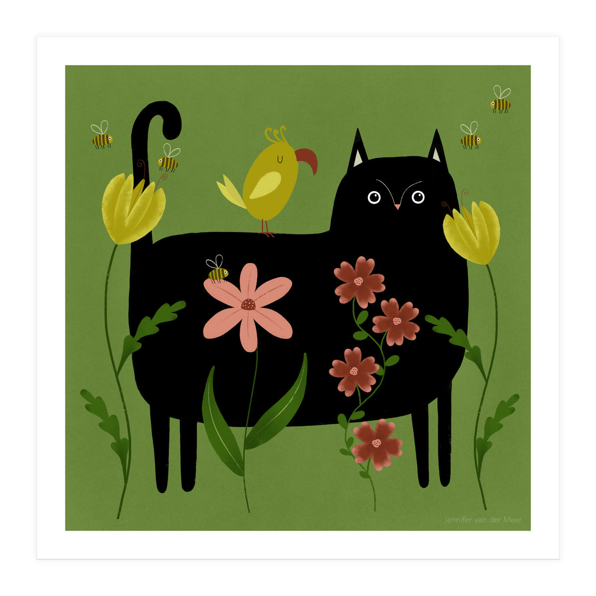 Cat 99: Spring time! (Print Only)