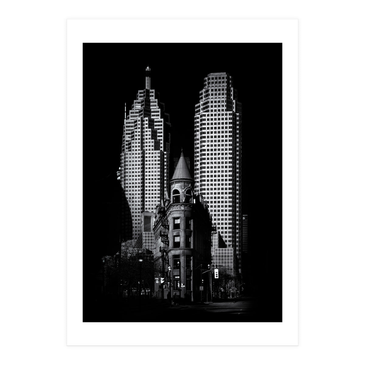 Gooderham Flatiron Building And Toronto Downtown No 2 (Print Only)