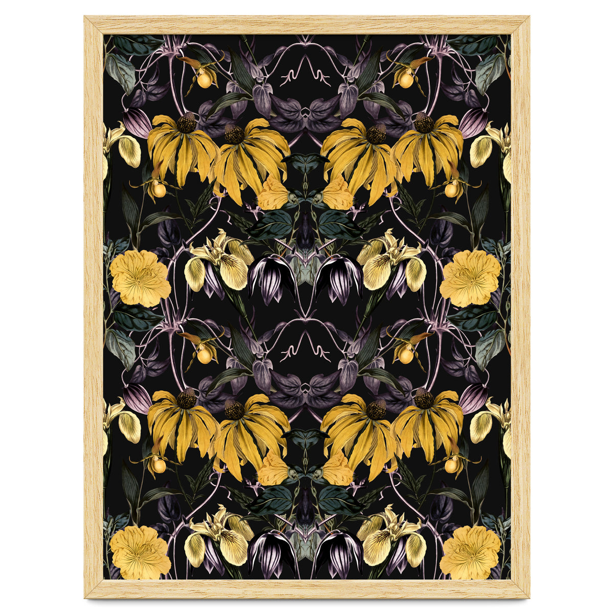 Nocturnal botanical garden kaleidoscope