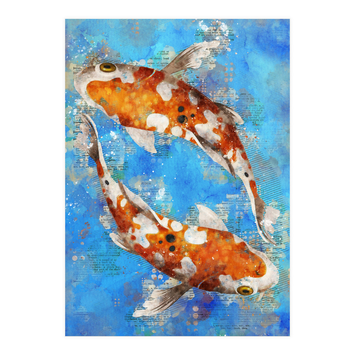 Koi Fishes (Print Only)