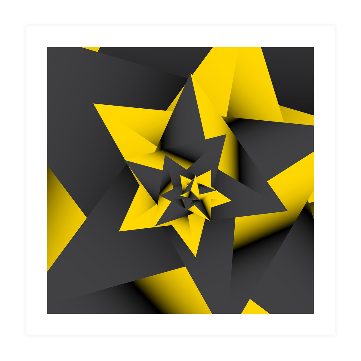 Yellow Abstract (Print Only)