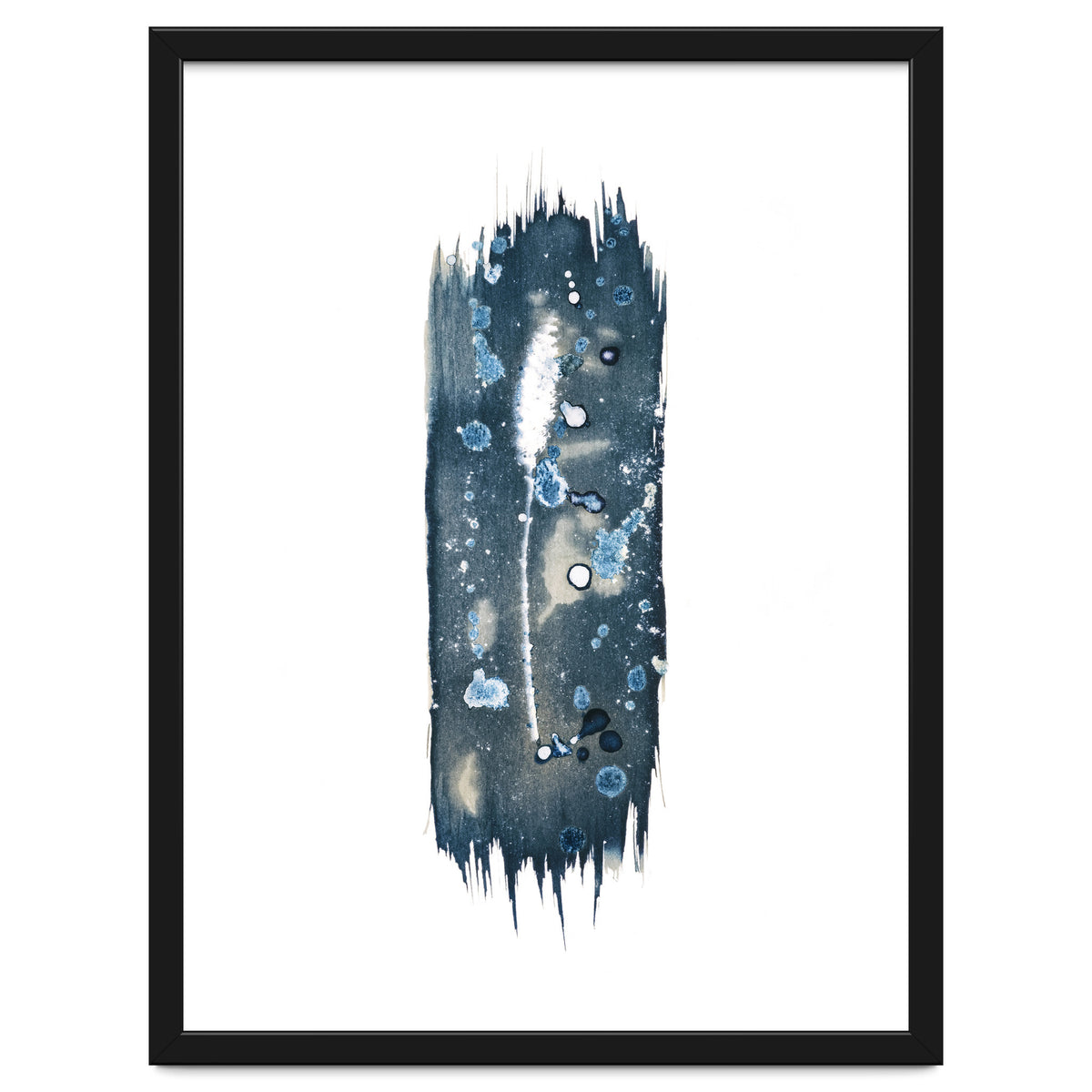 Indigo Blue Botanical Leaves No. 18