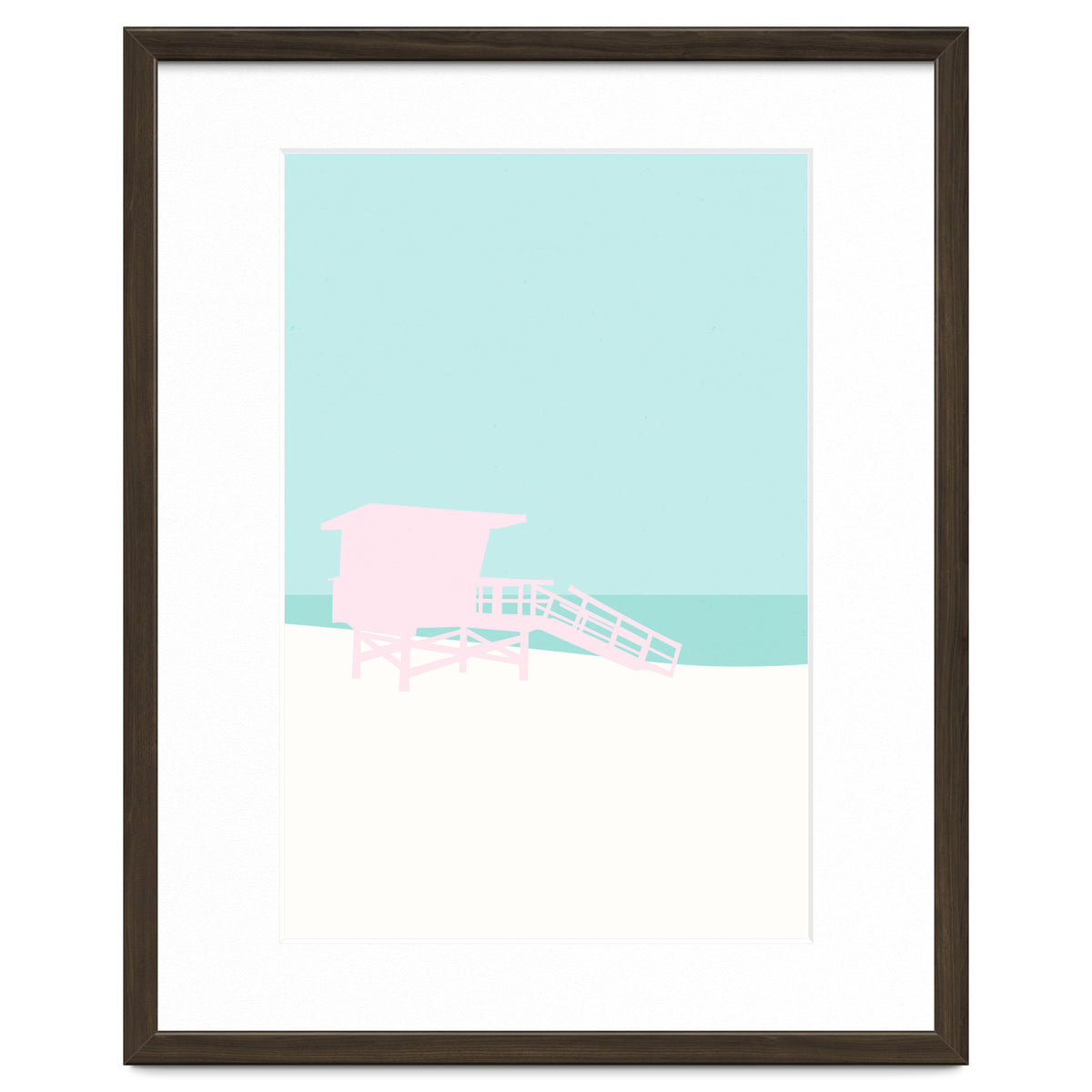 Minimal Lifeguard Tower - Turquoise Coast