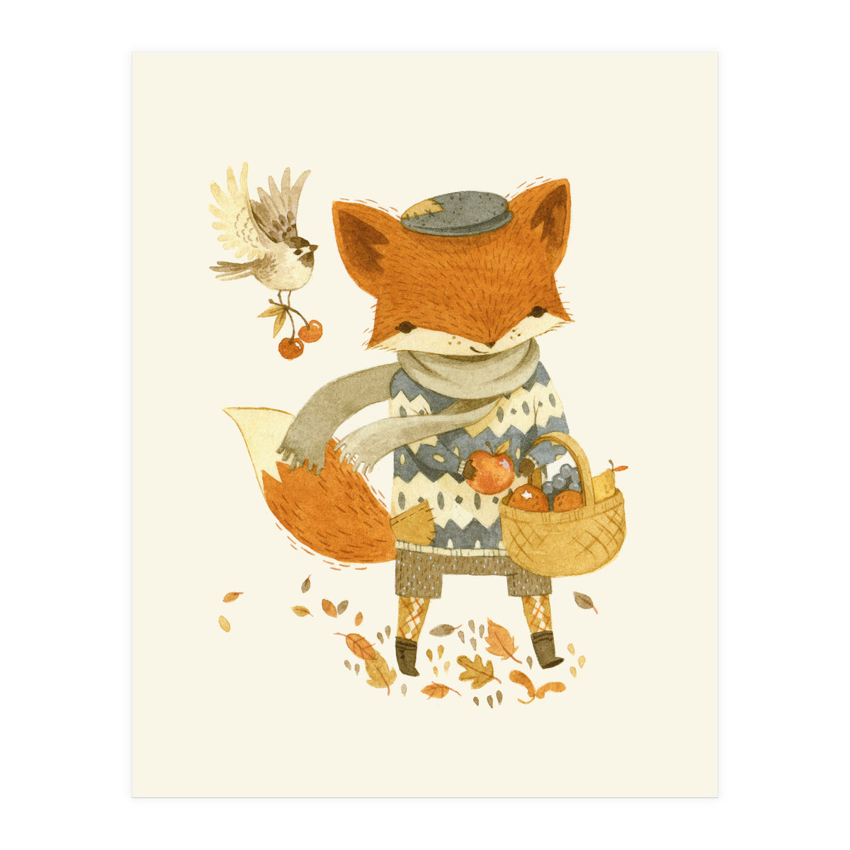 Fritz The Fruitforaging Fox (Print Only)