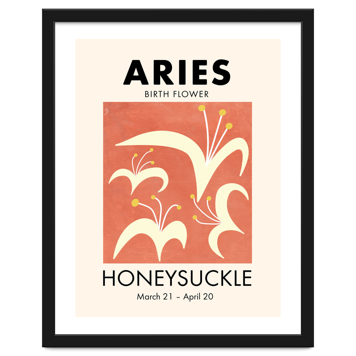 Aries Birth Flower Honeysuckle