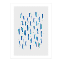 Brush Strokes Blue (Print Only)