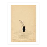 Abstract still life, vase and plant (Print Only) thumbnail