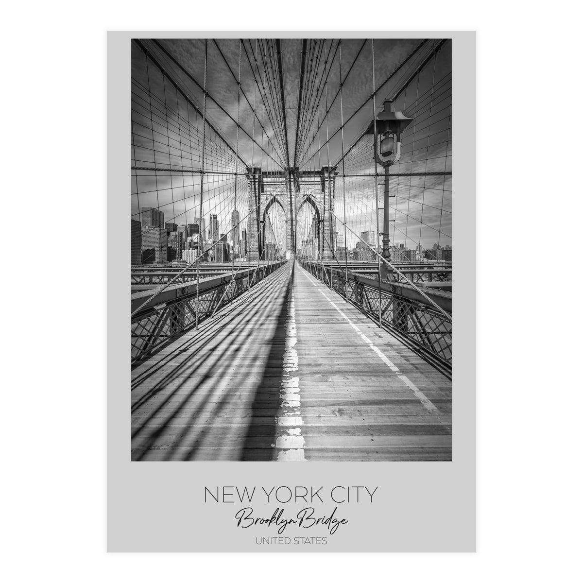 In focus: NEW YORK CITY Brooklyn Bridge (Print Only)