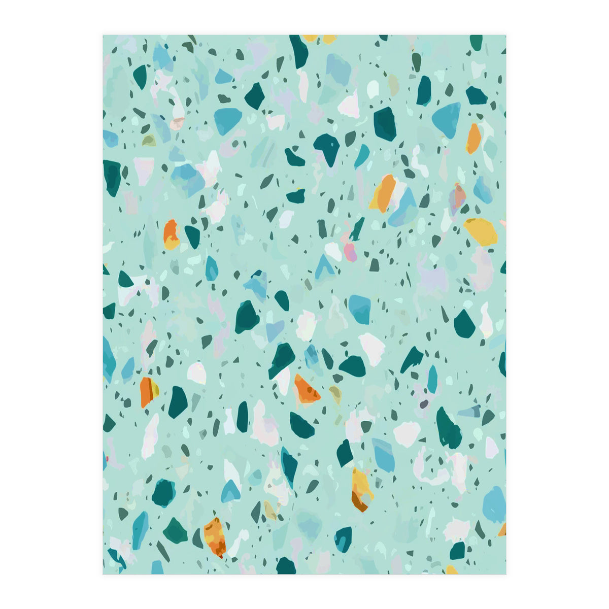 Blue Terrazzo (Print Only)