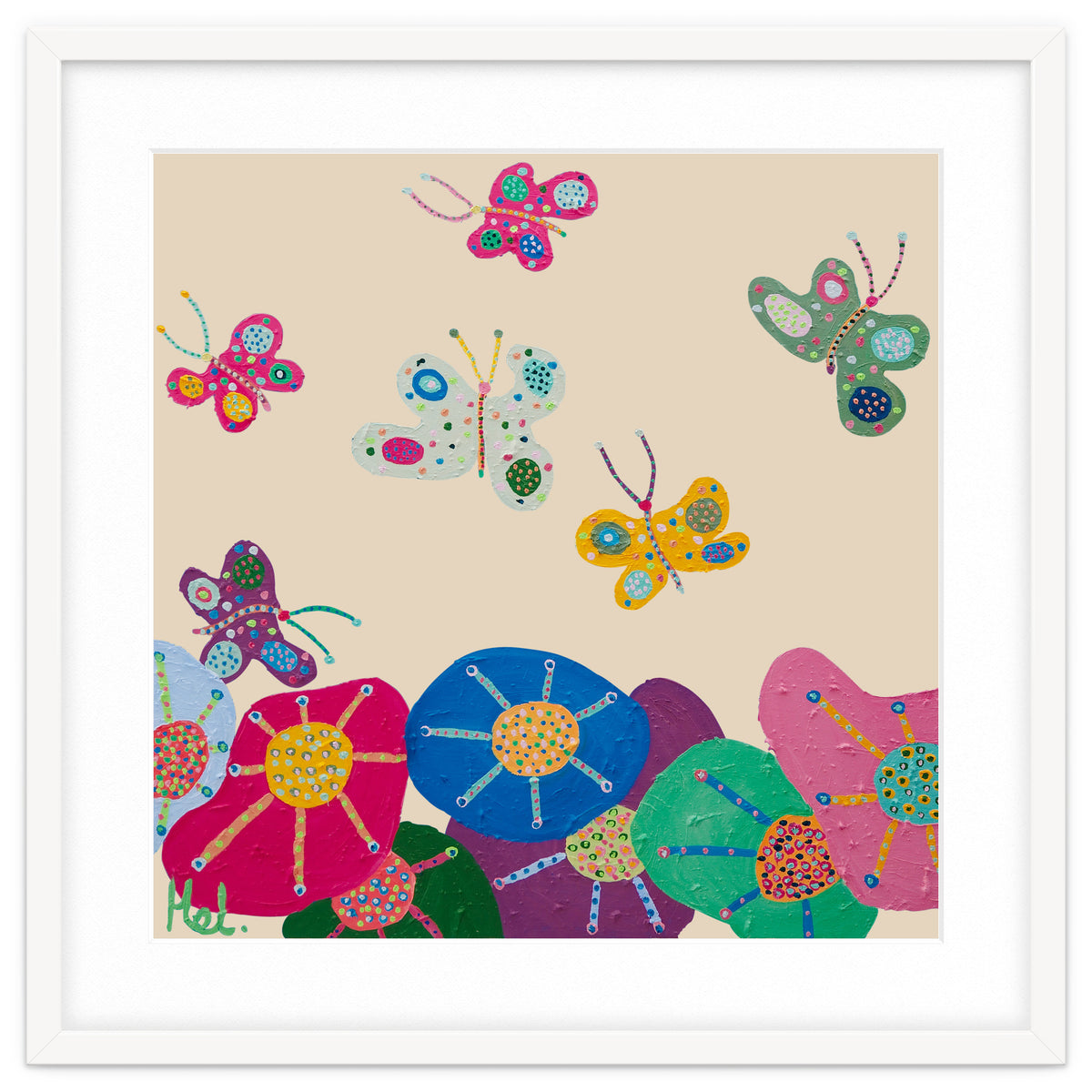 Butterflies Garden (pink)