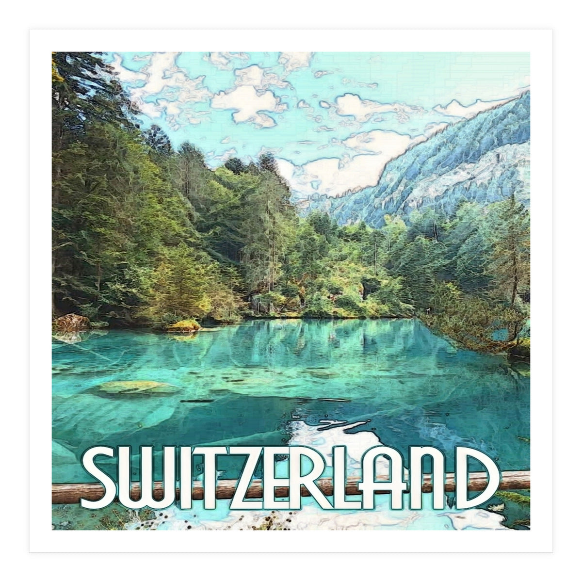 Blausee Naturpark, Switzerland. (Print Only)