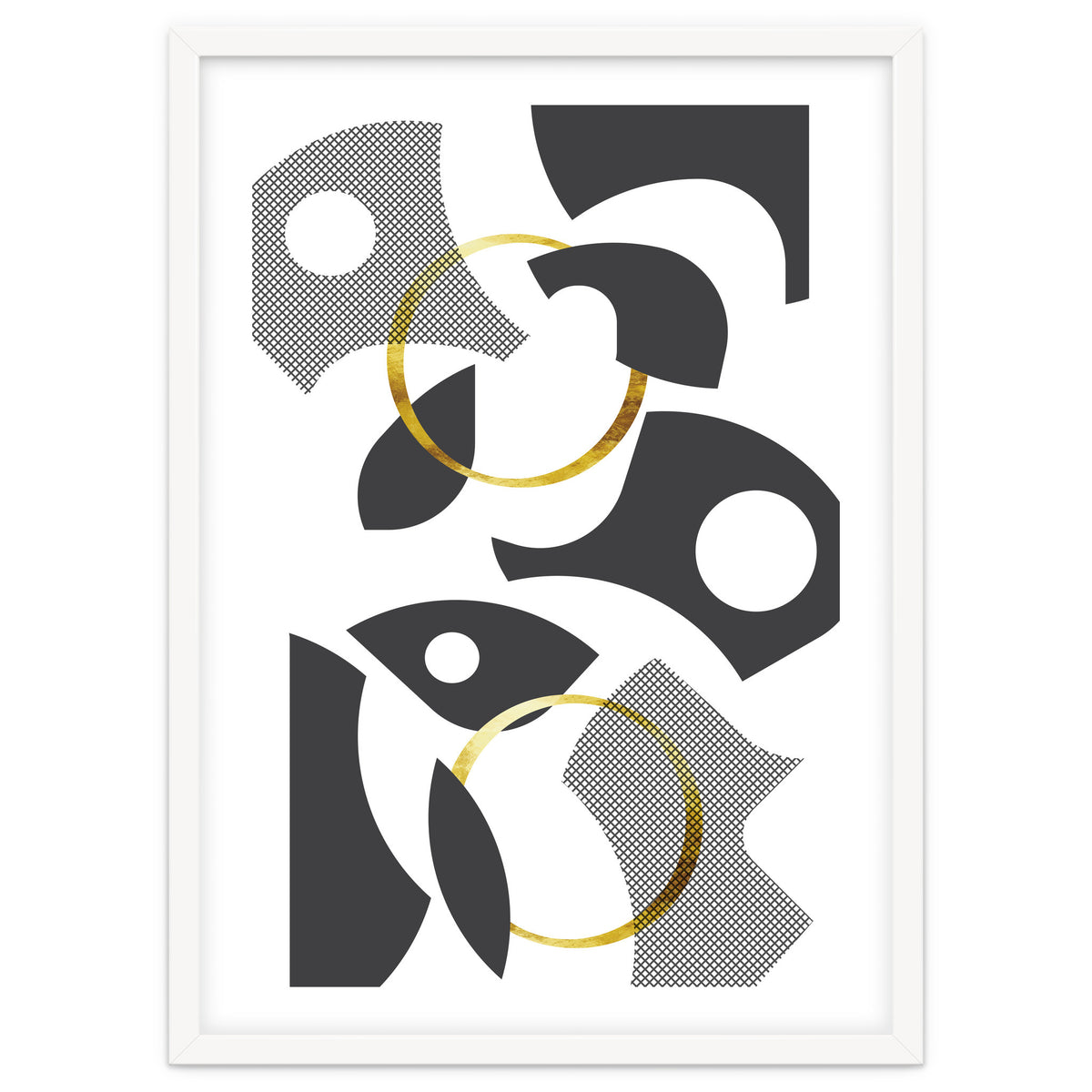 Cut Out Abstract No. 1 | gold