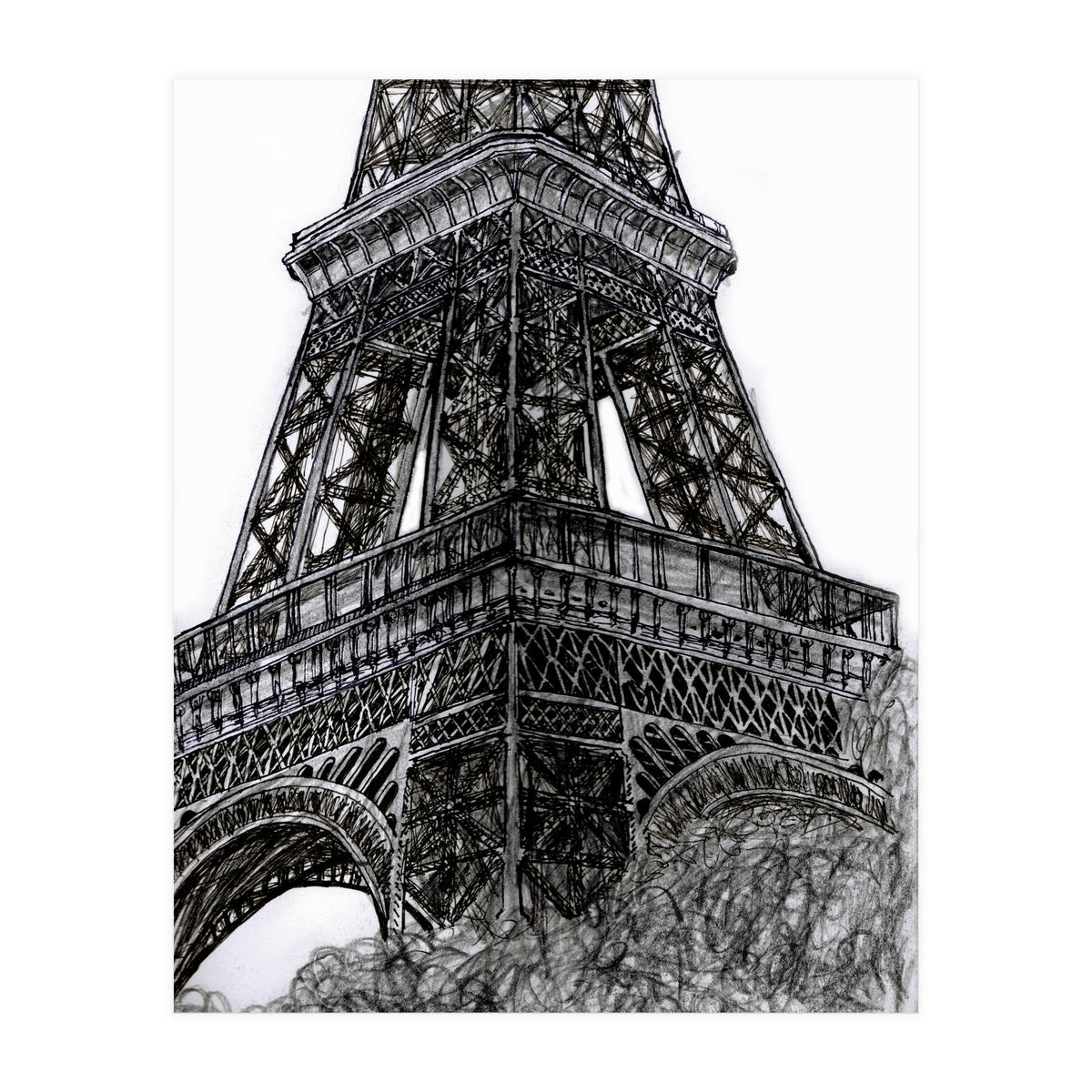 Arriving To The Eiffel (Print Only)