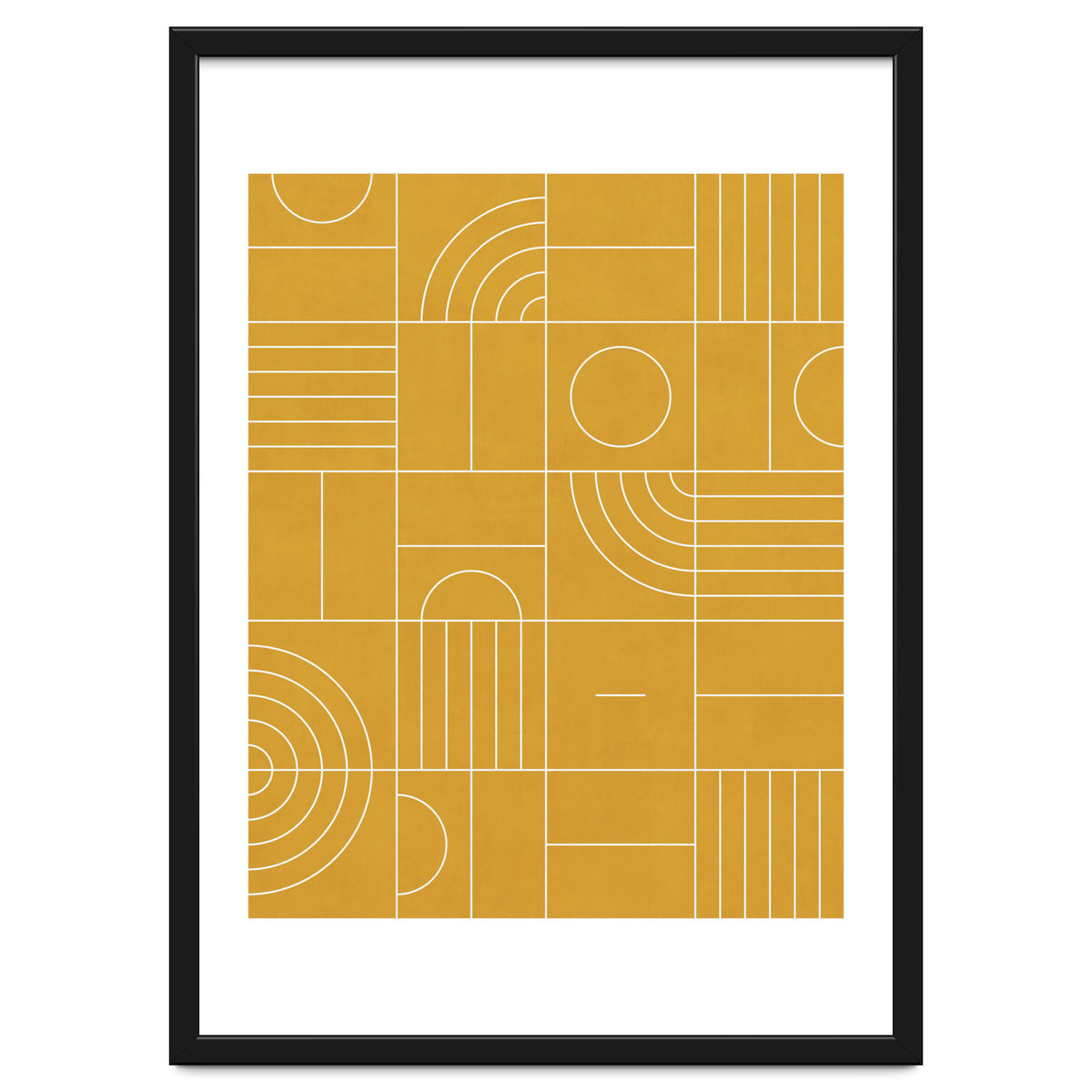 My Favorite Geometric Patterns No.22 - Mustard Yellow