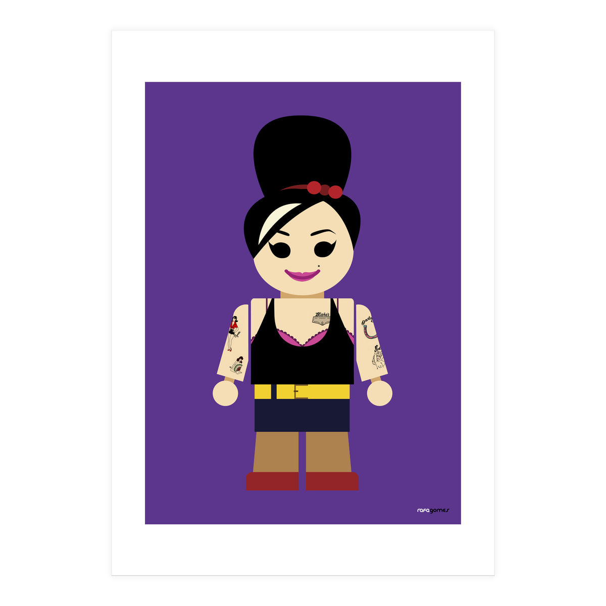 Amy Winehouse Toy (Print Only)