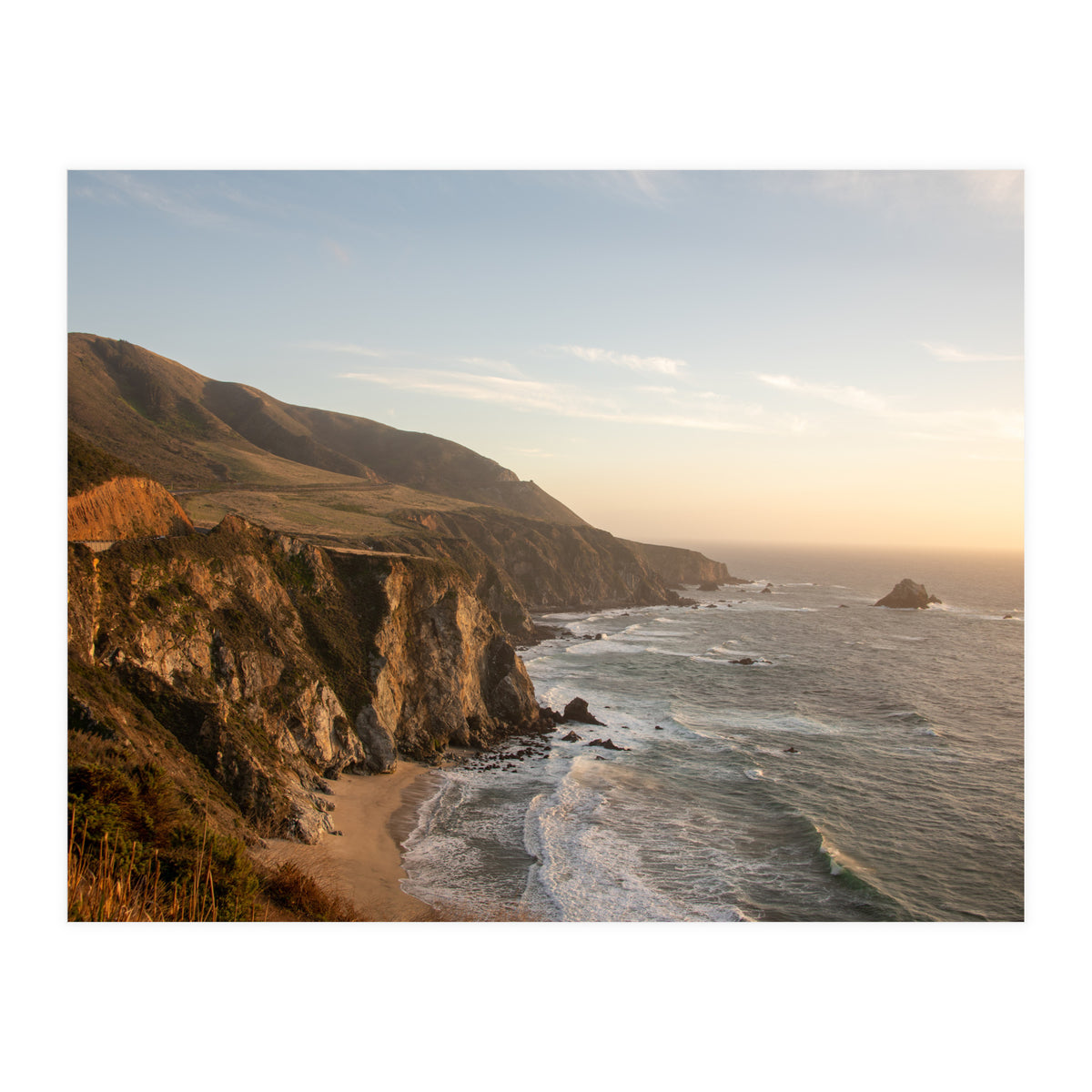 Big Sur Coastline Sunset (Print Only)