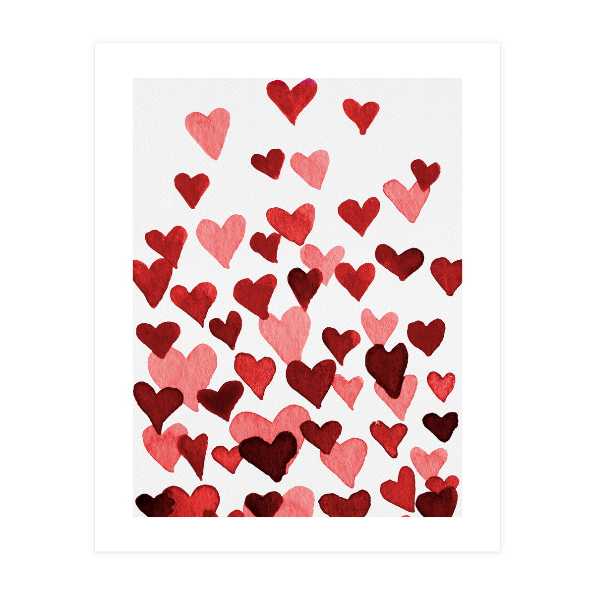 Watercolor Heart Burst (Print Only)