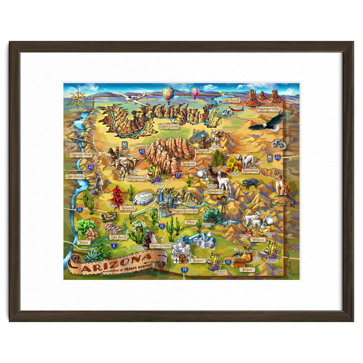 Arizona Illustrated Map