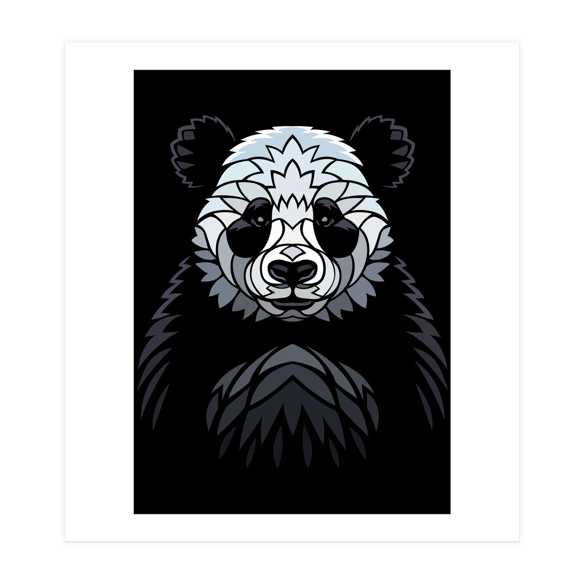 Tribal frontal Panda (Print Only)