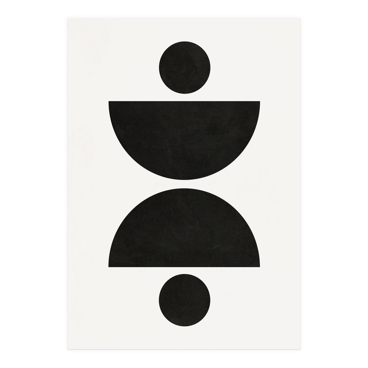 ABSTRACT AND GEOMETRIC SHAPES 02BW (Print Only)