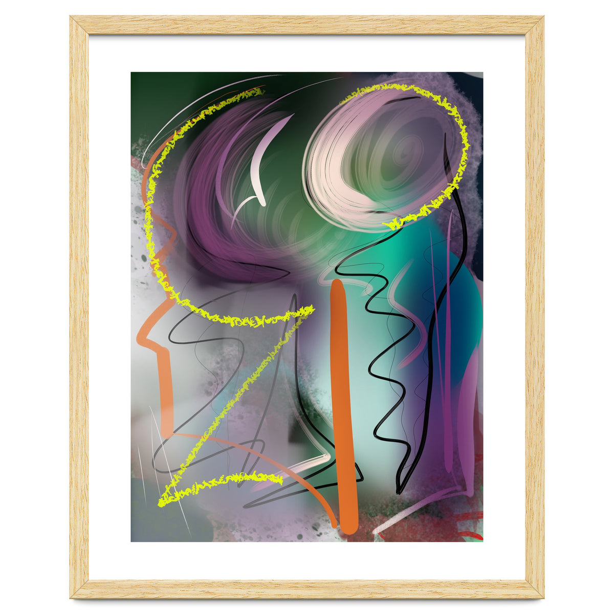 Purple With Glittering Yellow