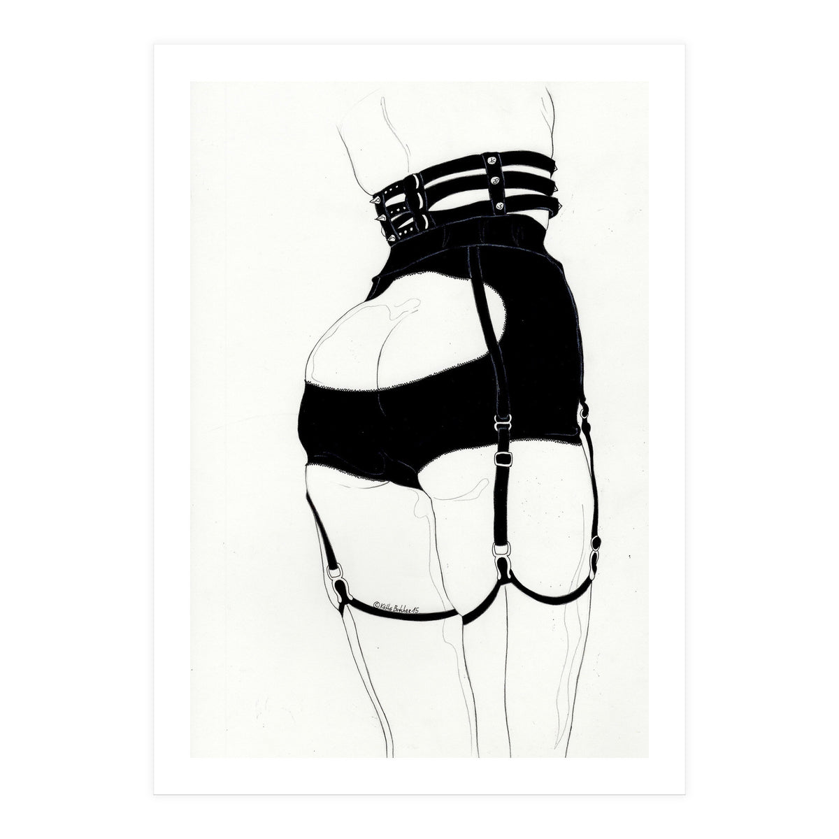 Leg Sketch Eight (creepyyeha) (Print Only)